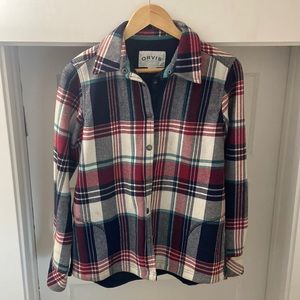 Orvis Plaid Shacket Size Small